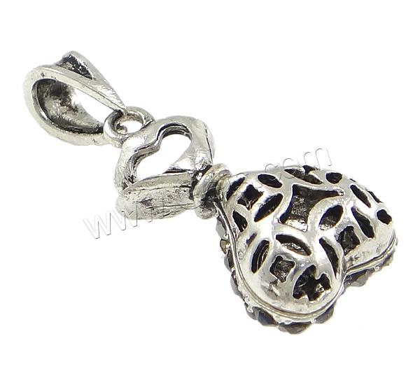 Zinc Alloy Money Bag Pendants, plated, Customized & with rhinestone & hollow, more colors for choice, nickel, lead & cadmium free, 13x23x8mm, Hole:Approx 4x7mm, Sold By PC