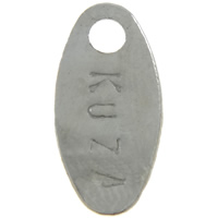 Zinc Alloy Extender Chain Drop, Flat Oval, plated, with letter pattern nickel, lead & cadmium free Approx 2mm 
