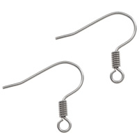 Stainless Steel Hook Earwire, 304 Stainless Steel, original color 0.6mm Approx 1.5mm 