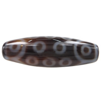 Natural Tibetan Agate Dzi Beads, Oval, twenty-one eyed & two tone Approx 2.5mm 