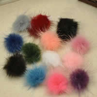 кролик Аксессуары для волос DIY Результаты, разноцветный, 30mm, 400ПК/Лот, продается Лот