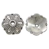 Zinc Alloy Bead Caps, Flower, plated nickel, lead & cadmium free Approx 1.2mm 