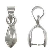 Zinc Alloy Pinch Bail, plated nickel, lead & cadmium free Approx 