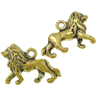 Zinc Alloy Animal Pendants, Lion, plated Approx 1.5mm, Approx  