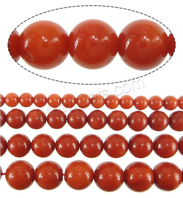 Natural Coral Beads, Round, different size for choice, Satin Color, Hole:Approx 0.5mm, Length:Approx 15 Inch, Sold By Strand