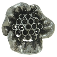 Zinc Alloy Connector Setting, Flower, plated, 1/1 loop nickel, lead & cadmium free Approx 2mm, Inner Approx 3mm 