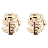 Zinc Alloy Rhinestone Stud Earring, Character, gold color plated, with rhinestone, nickel, lead & cadmium free 