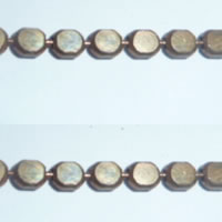 Brass Bar Chain, plated nickel, lead & cadmium free, 3mm 