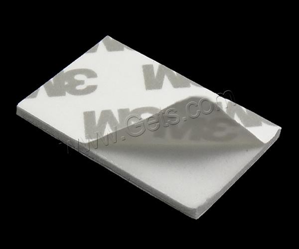 Double Sided Adhesive and Tape, Paper, with PE Foam, Rectangle, different size for choice, white, Sold By PC