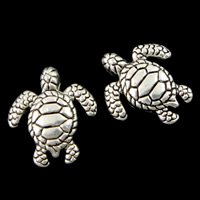 Zinc Alloy Animal Beads, Turtle, plated Approx 1.5mm, Approx 