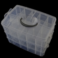 Kunststoff Perlen Behälter, Rechteck, transparent, keine, 260x170x190mm, verkauft von PC
