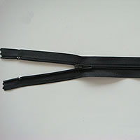 Geschlossener Reißverschluss, Nylon, mit Zinklegierung, Einbrennlack, 3#, keine, 4mm, Länge:24 cm, verkauft von Strang
