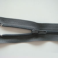 Geschlossener Reißverschluss, Nylon, mit Zinklegierung, Einbrennlack, 3#, keine, Länge:23 cm, verkauft von Strang
