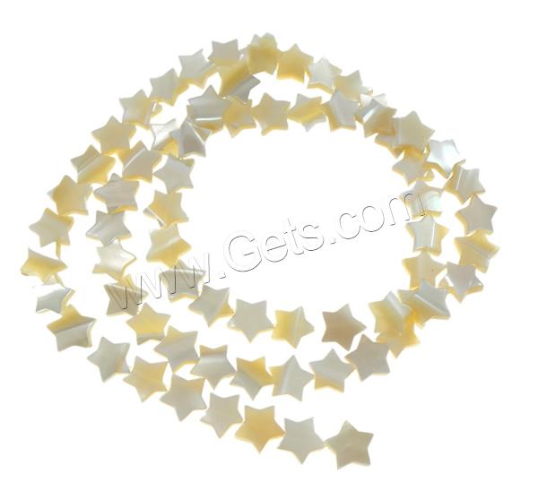 Seashell Beads, Natural Seashell, Star, different size for choice & two tone, Hole:Approx 0.8mm, Length:Approx 15.7 Inch, Sold By Strand