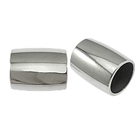 Round Stainless Steel Magnetic Clasp, Tube, plated, Customized Approx 10mm 