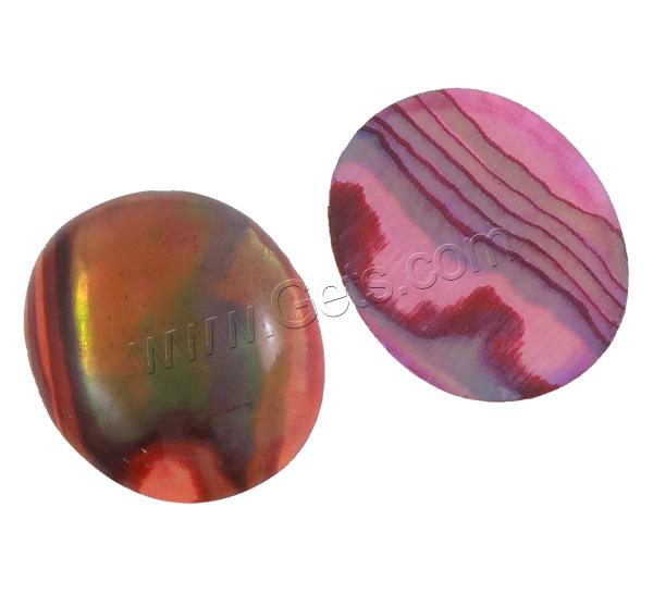 Abalone Shell Cabochon, Flat Oval, different size for choice & Customized & epoxy gel, 500PCs/Bag, Sold By Bag