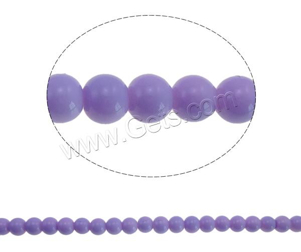 Round Crystal Beads, different size for choice & solid color, more colors for choice, Hole:Approx 1mm, Length:Approx 32.2 Inch, Sold By Strand