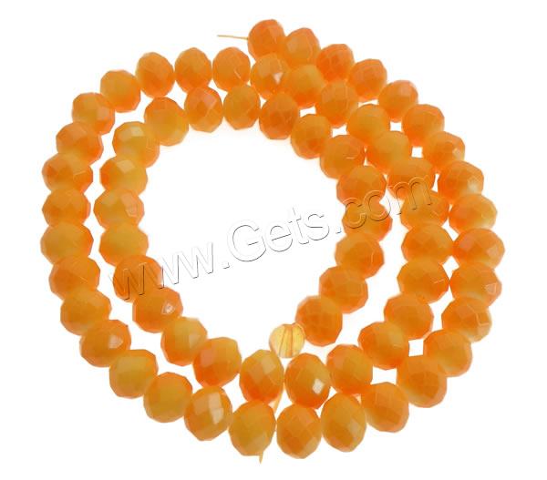 Rondelle Crystal Beads, stoving varnish, different size for choice & faceted, more colors for choice, Hole:Approx 1mm, Length:Approx 15.7 Inch, Sold By Strand