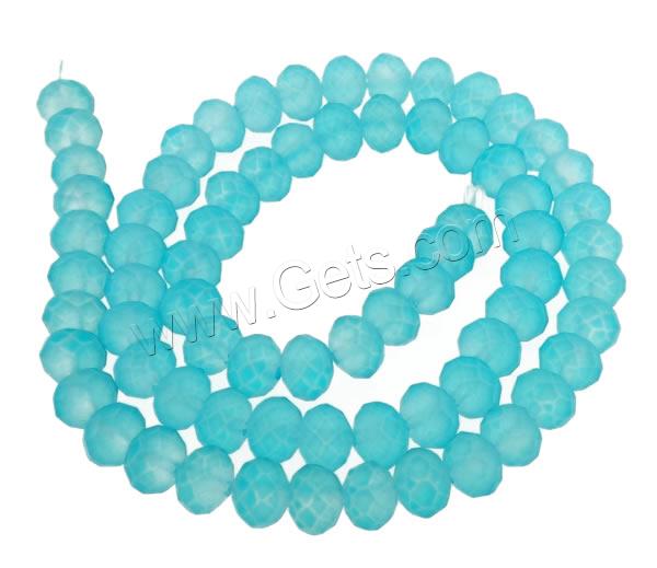 Rondelle Crystal Beads, stoving varnish, different size for choice & faceted & jelly style, more colors for choice, Hole:Approx 1mm, Length:Approx 13 Inch, 150PCs/Strand, Sold By Strand
