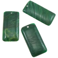 South African Jade Pendant, Rectangle Approx 3.5mm 