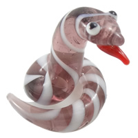 Металлические украшения, Лэмпворк, Змея, Связанный вручную, двухцветный продается PC