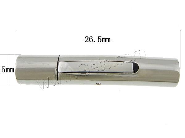 Edelstahl Bajonettverschluss, Rohr, plattiert, Kundenindividuell, keine, 27x5mm, Bohrung:ca. 3mm, verkauft von PC