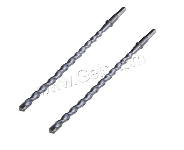 Zinc Alloy Drilling Bit, Tube, different size for choice, original color, Sold By PC