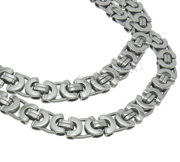 Stainless Steel Chain Necklace, 316L Stainless Steel, different size for choice & mariner chain, original color, Length:Approx 21 Inch, 50Strands/Lot, Sold By Lot