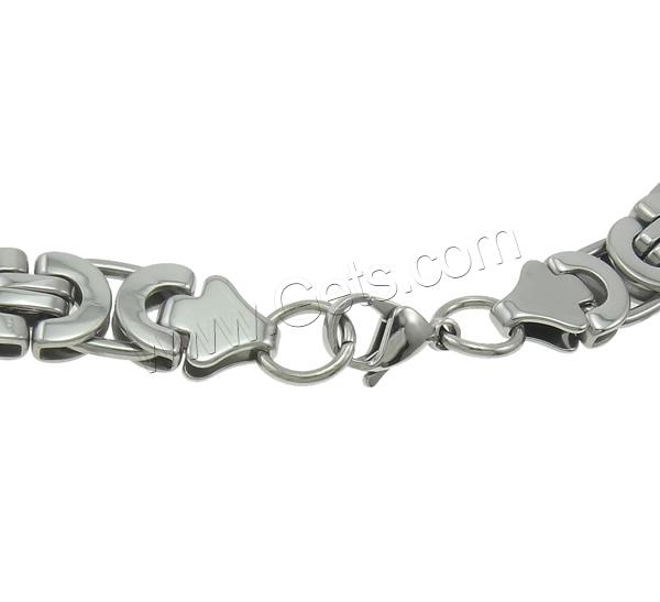 Collar de cadena de acero inoxidable, acero inoxidable 316L, diverso tamaño para la opción & cadena de Marinero, color original, longitud:aproximado 21 Inch, 50Strandsfilamento/Grupo, Vendido por Grupo