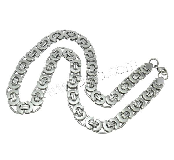 Stainless Steel Chain Necklace, 316L Stainless Steel, different size for choice & mariner chain, original color, Length:Approx 21 Inch, 50Strands/Lot, Sold By Lot