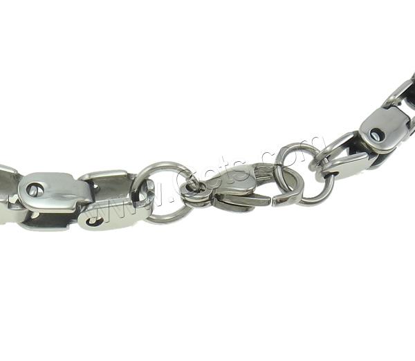 Collar de cadena de acero inoxidable, acero inoxidable 316L, diverso tamaño para la opción & cadena de caja, color original, longitud:aproximado 21 Inch, Vendido por Grupo