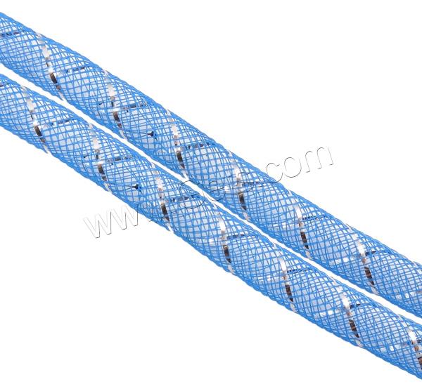 Deco Mesh Tubing , Plastic Net Thread Cord, different size for choice & Customized, more colors for choice, Sold By Bag