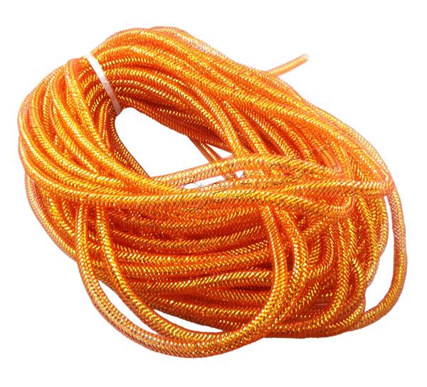 Deco Mesh Tubing , Plastic Net Thread Cord, different size for choice & Customized, more colors for choice, Sold By PC