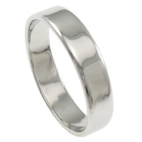 Sterling Silver Finger Ring, 925 Sterling Silver, plated 4mm, US Ring 