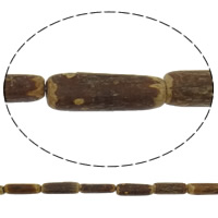 Original Wood Beads, Tube, original color, 4-5x13-15mm Approx 1mm Approx 29.5 Inch 