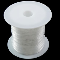 Crystal Thread, with plastic spool, without elastic & Customized, white 