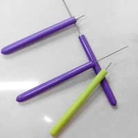 ABS Kunststoff DIY Papier Quilling Pen, mit Edelstahl, gemischte Farben, 10x100mm, verkauft von PC