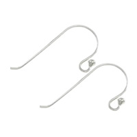 Sterling Silver Hook Earwire, 925 Sterling Silver, plated Approx 1.5mm 