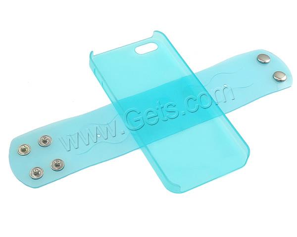 Plastic, with Zinc Alloy, Rectangle, plated, different styles for choice & for iPhone 5G/5GS & enamel & with rhinestone, more colors for choice, 61x225x10mm, Sold By PC