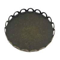 Латунные основы для кабошонов, Латунь, Плоская круглая форма, Другое покрытие, Много цветов для выбора внутренний диаметр:Приблизительно 25mm, продается PC