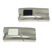 Rectangle Stainless Steel Magnetic Clasp, enamel Approx 