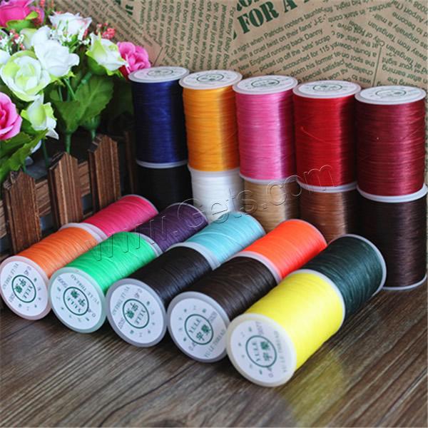 Polyester Cord, with plastic spool, waxed surface & different size for choice, more colors for choice, Sold By PC