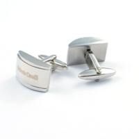 Stainless Steel Cufflink, 316L Stainless Steel, Rectangle, original color 
