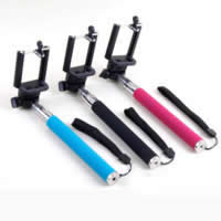 Selfie Stick and Tripods, Stainless Steel, with Plastic, for SAMSUNG iPhone android IOS & adjustable, mixed colors, 220-1000mm, 55-85mm 