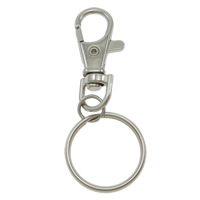 Zinc Alloy Key Clasp, platinum color plated, nickel, lead & cadmium free Approx 21mm 