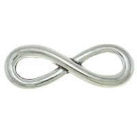 Zinc Alloy Charm Connector, Infinity, plated, 1/1 loop Approx Approx 