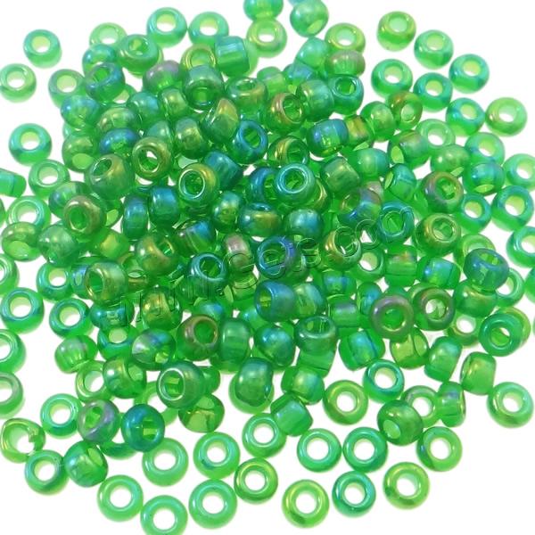 Transparent Rainbow Glass Seed Beads, Rondelle, different size for choice, more colors for choice, Grade AAA, Hole:Approx 1-1.5mm, Sold By Bag