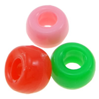 Solid Color Acrylic Beads, Drum, mixed colors Approx 3.5mm, Approx 