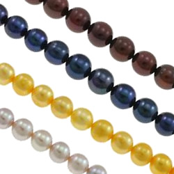Round Cultured Freshwater Pearl Beads