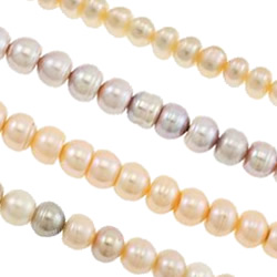 Button Cultured Freshwater Pearl Beads